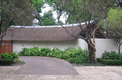 Garden design by Shirley Wallington — Driveway has different textures for the surface