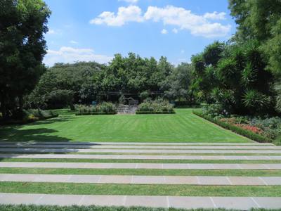 Garden design by Shirley Wallington — Grass steps